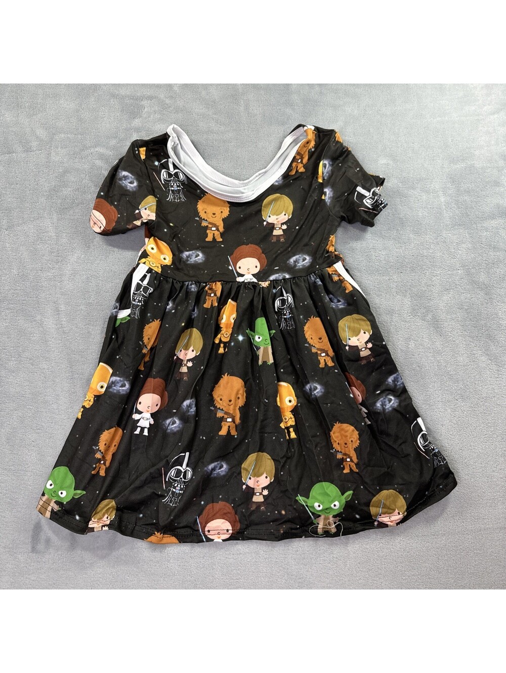 Boutique Star Wars Girls Short Sleeve 4T Dress Pockets